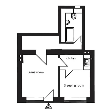 Comfortable 2-room For Rest & Work P-berg Lejlighed *